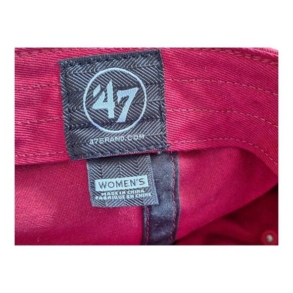 Alabama LOVE Crimson Tide Logo Hat Cap Strap Back Red 47 Brand Ladies Adjustable - Picture 7 of 10